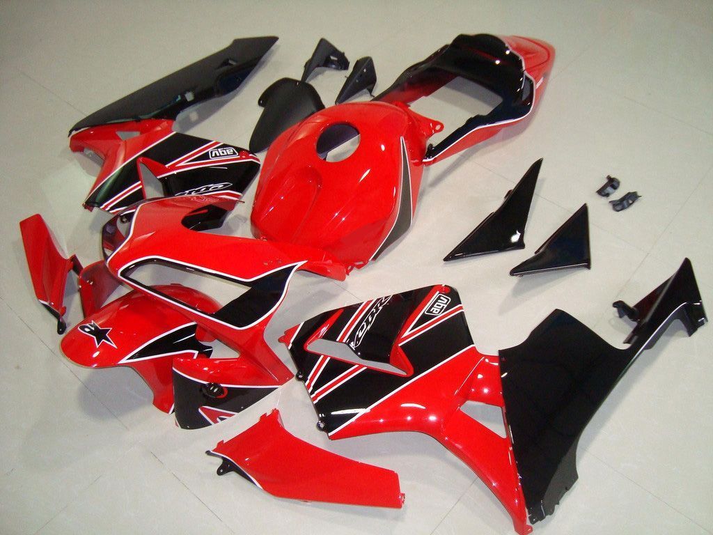 Fairings For Honda CBR 600 RR, 2003-2004 - Red & Black 