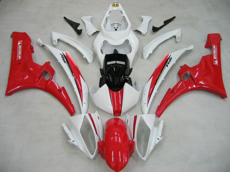 Fairings For Yamaha YZF-R6 White Red Michelin R6  (2006-2007)