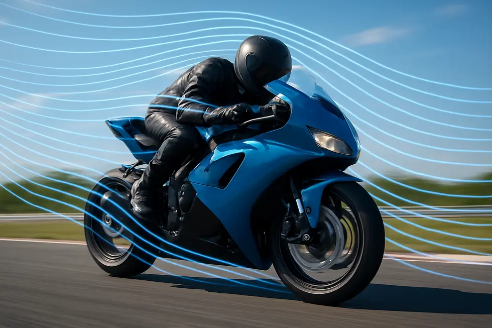 A sport motorcycle equipped with a full fairing demonstrating improved aerodynamics and enhanced performance on the track.