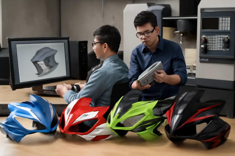 Modern CNC machining and injection molding processes produce durable ABS and PP motorcycle fairings in Chinese factories.