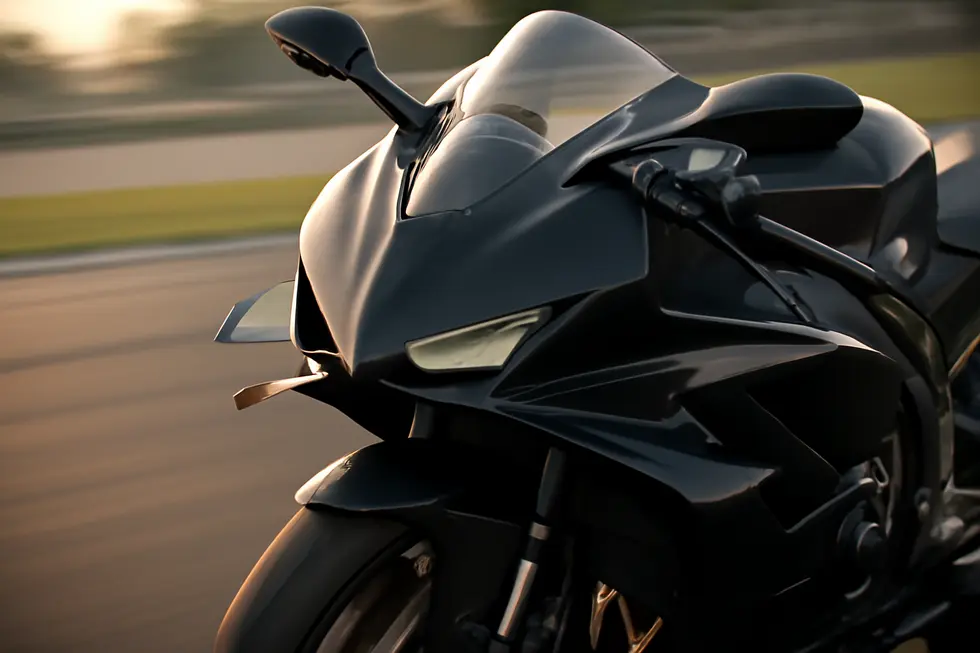 Streamlined fairing shaping airflow to minimize drag and optimize performance.