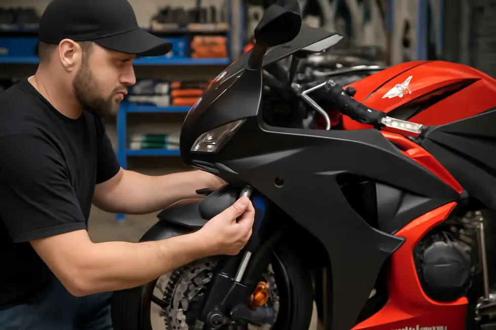 A sport motorcycle showcasing Givi fairings designed for aerodynamic efficiency and modern aesthetics.