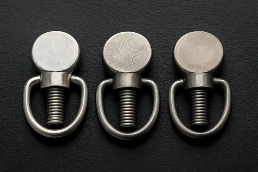 An assortment of motorcycle fairing quick release clips demonstrating diverse fastening mechanisms designed for rapid fairing removal.