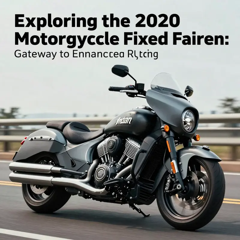 The fixed fairing significantly enhances the aerodynamic profile of the 2020 Indian Motorcycle.