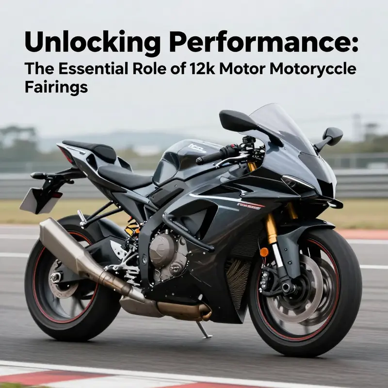 Aerodynamically designed 12k motor motorcycle fairings enhancing performance on the racetrack.