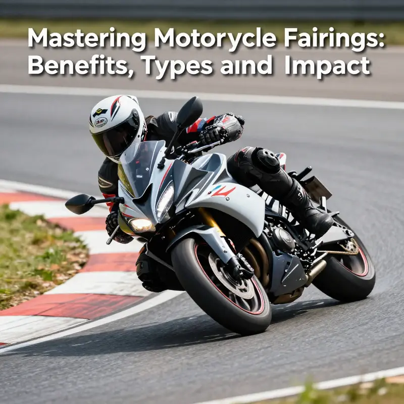 An illustration of a motorcycle showcasing its fairings, emphasizing their construction and functionality.