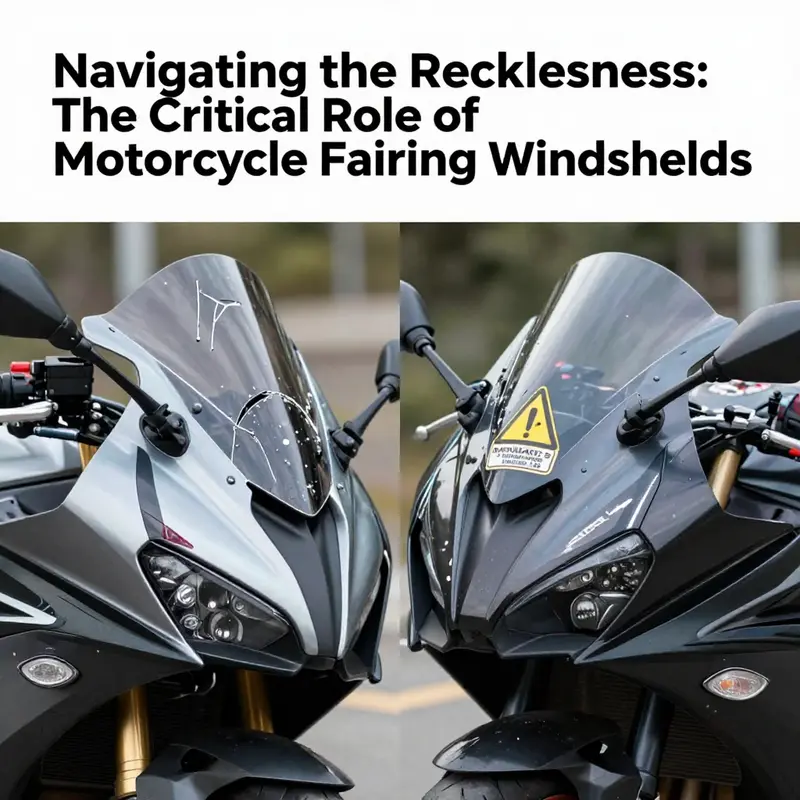 High-quality motorcycle fairing windshield showcasing durability and design.