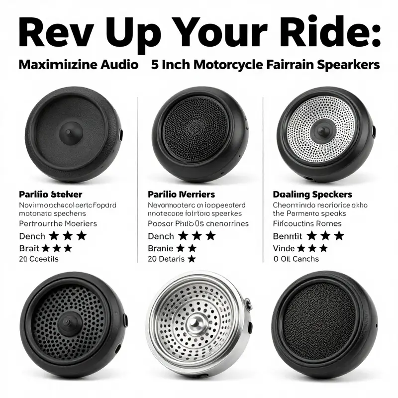 The stylish design of a 5 inch motorcycle fairing speaker enhances both performance and aesthetics.