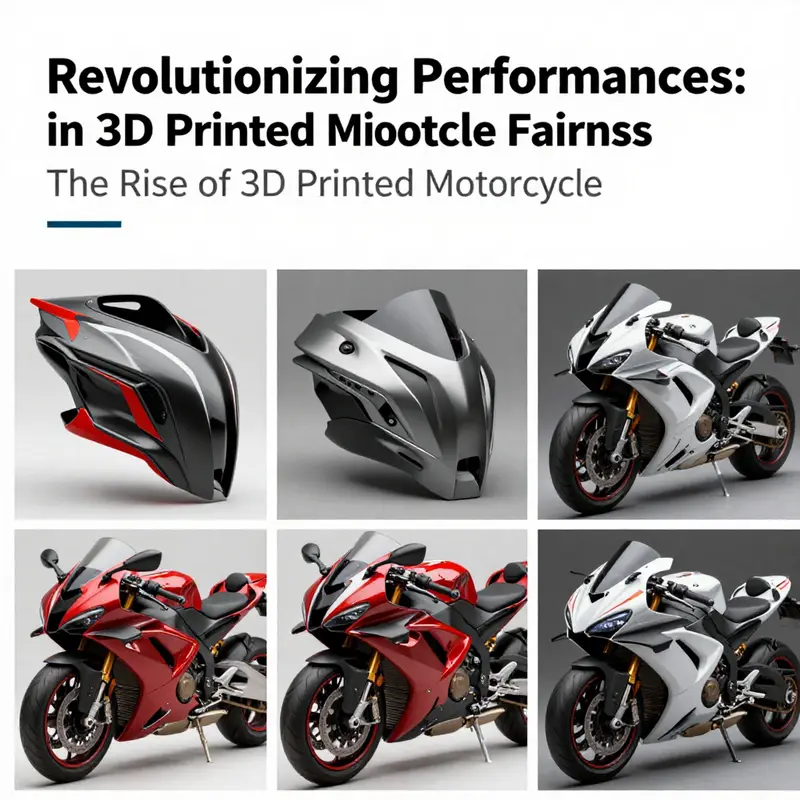 An advanced 3D printer creating a motorcycle fairing with precision and speed.