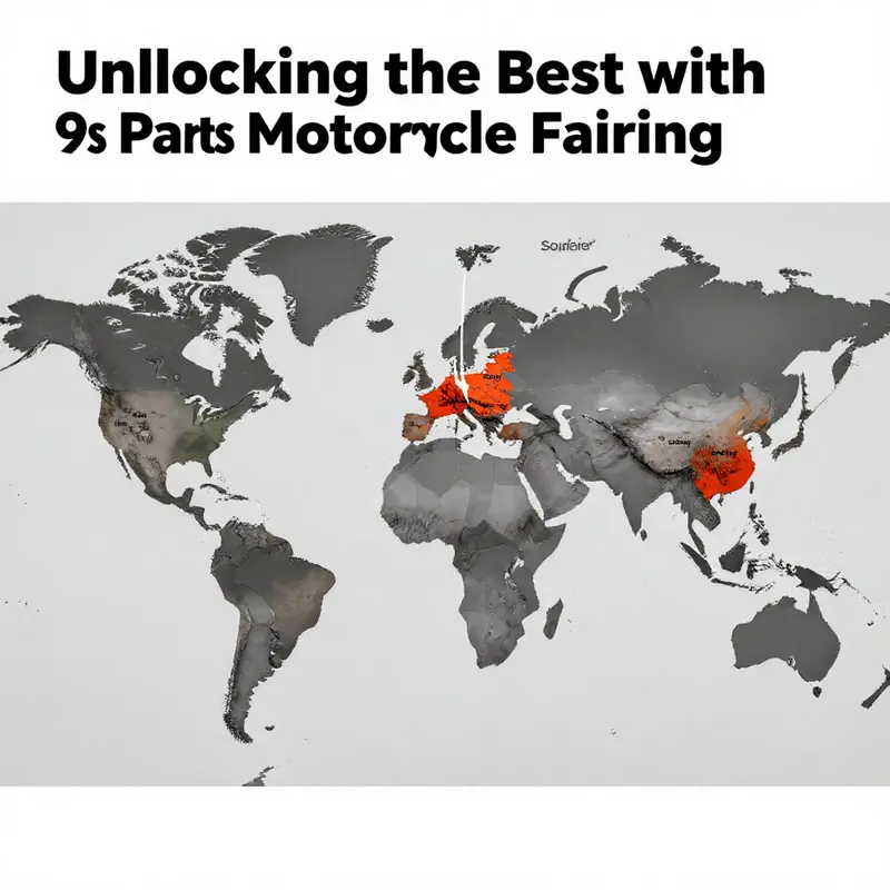 An assortment of essential motorcycle fairing components vital for assembling and customizing motorcycles.