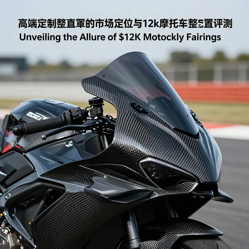 High-end motorcycle fairing highlighting premium materials and precision engineering.
