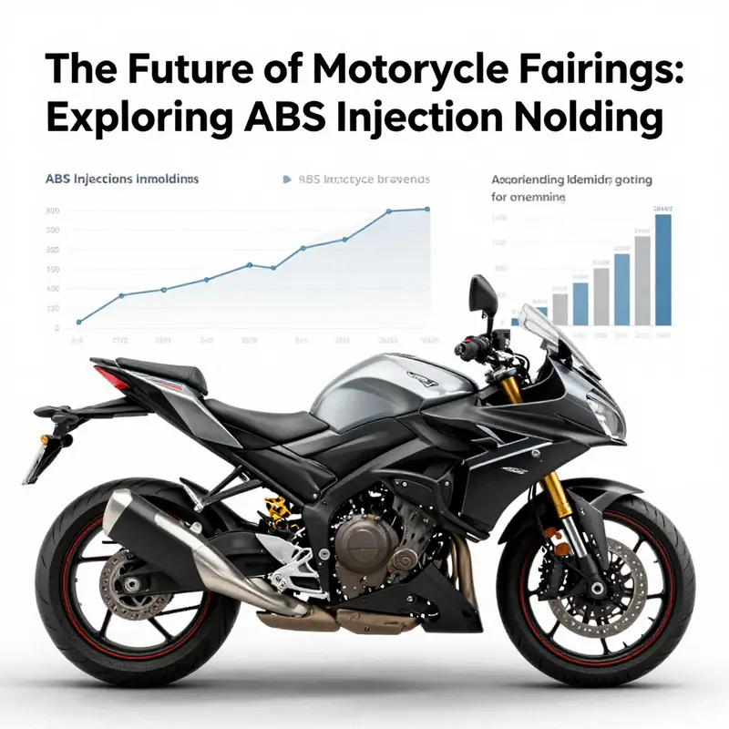 The intricate process of ABS injection molding used to manufacture motorcycle fairings.
