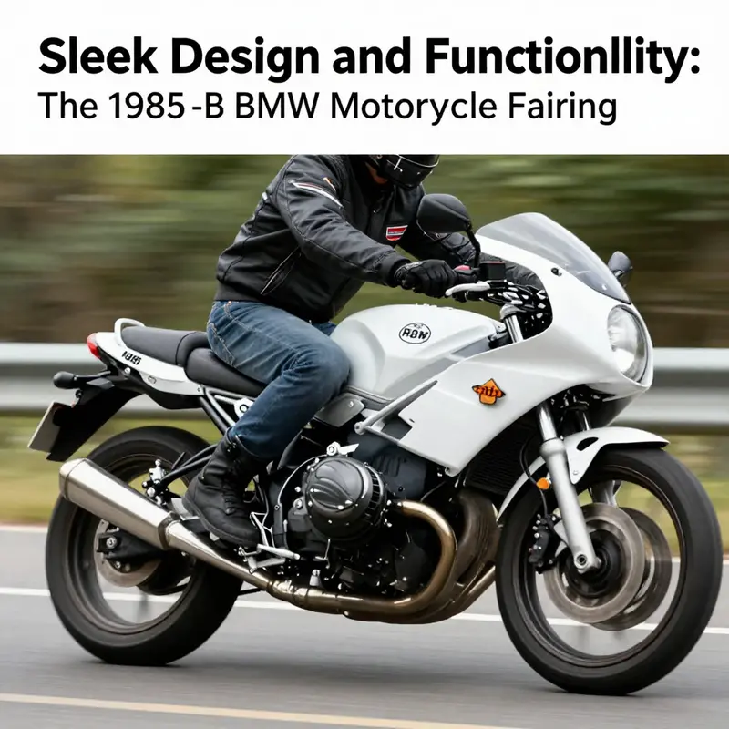 The aerodynamic design of the 1985 BMW K100 enhances performance and reduces wind resistance.
