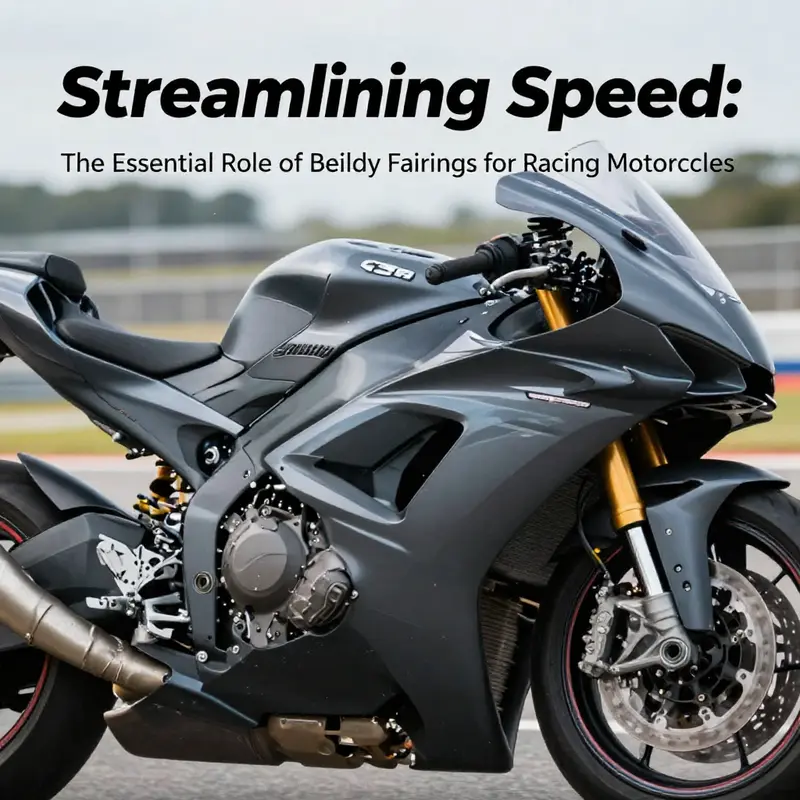 The belly fairing plays a critical role in improving aerodynamic efficiency for racing motorcycles.