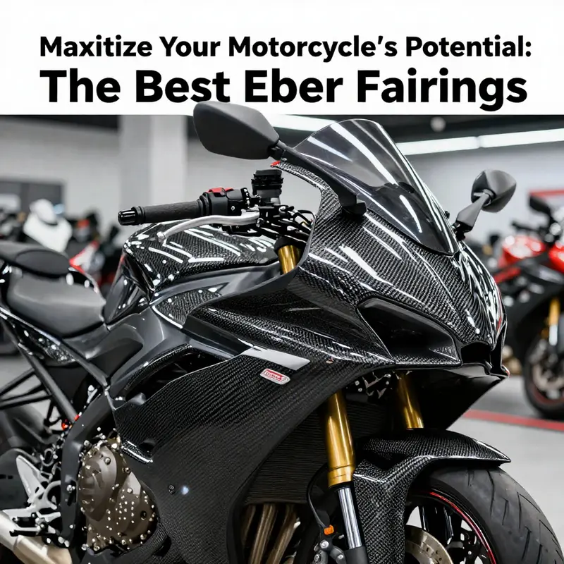 A stunning motorcycle with advanced carbon fiber fairing, designed for optimal performance and sleek aesthetics.