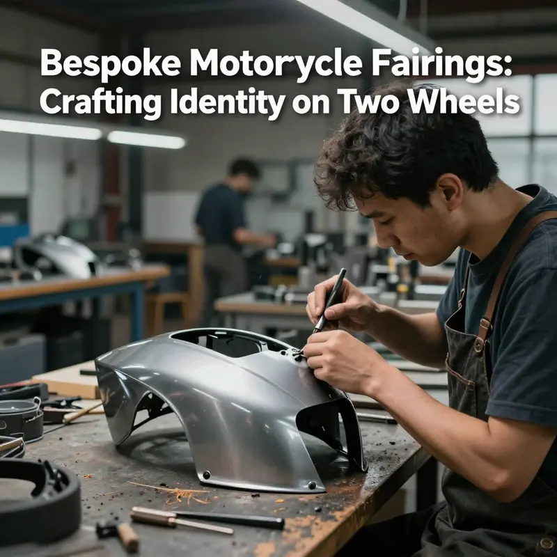 A detailed design process showcasing the intricacies of bespoke motorcycle fairings.