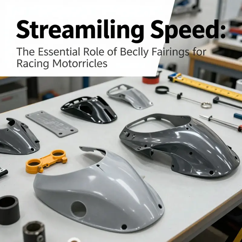 The belly fairing plays a critical role in improving aerodynamic efficiency for racing motorcycles.