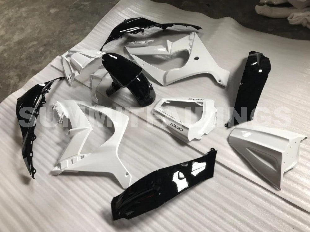 Étuis pour Kawasaki ZX-10R, 2011-2015 - Blanc et noir