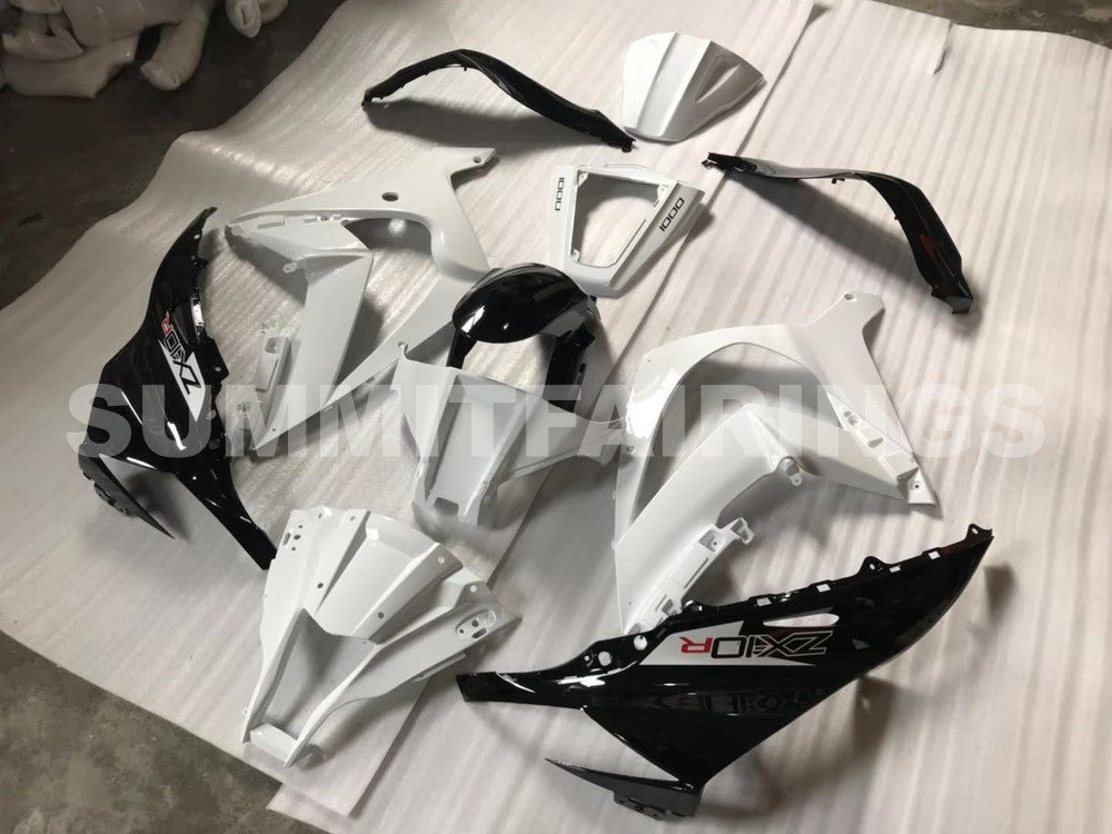 Étuis pour Kawasaki ZX-10R, 2011-2015 - Blanc et noir