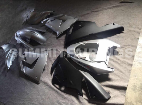 Fairings For Kawasaki ZX 10R Silver Black Ninja (2004-2005