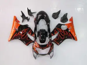 Fairings For Honda CBR600 F4 (1999-2000) Yellow flame