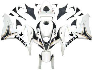 Fairings For Honda CBR 600 RR White & Black Playboy  (2007-2008)