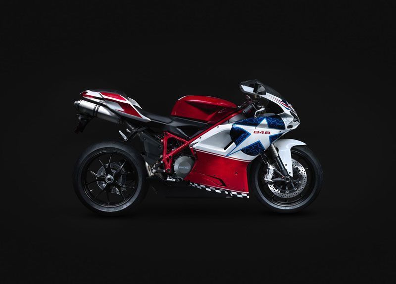 Cánh buồm cho Ducati 1098 1198 848 Đỏ Trắng Xanh Dạ Quang 848 (2007-2011)