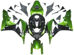 Fairings For Honda CBR 600 RR Metallic Black & Green Honda  (2007-2008)