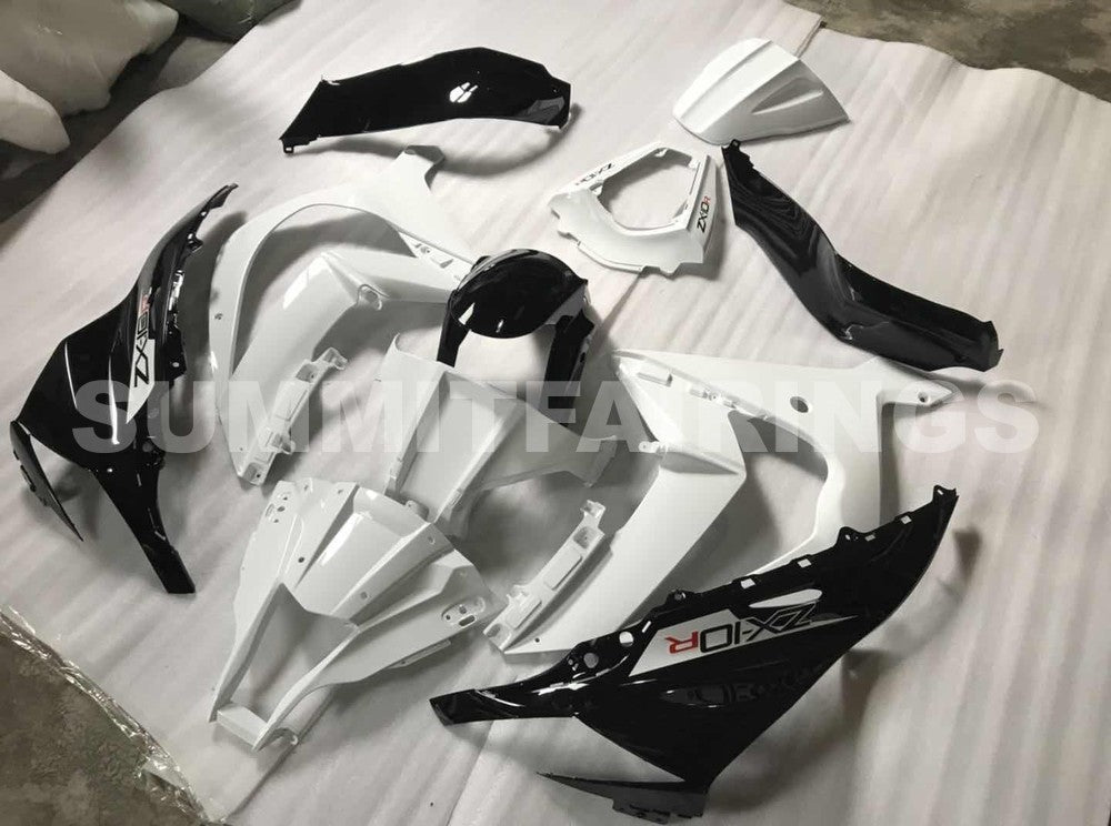 Étuis pour Kawasaki ZX-10R, 2011-2015 - Blanc et noir