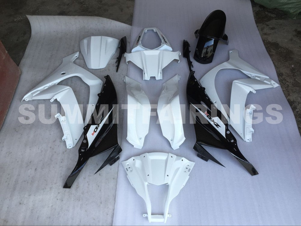 Étuis pour Kawasaki ZX-10R, 2011-2015 - Blanc et noir