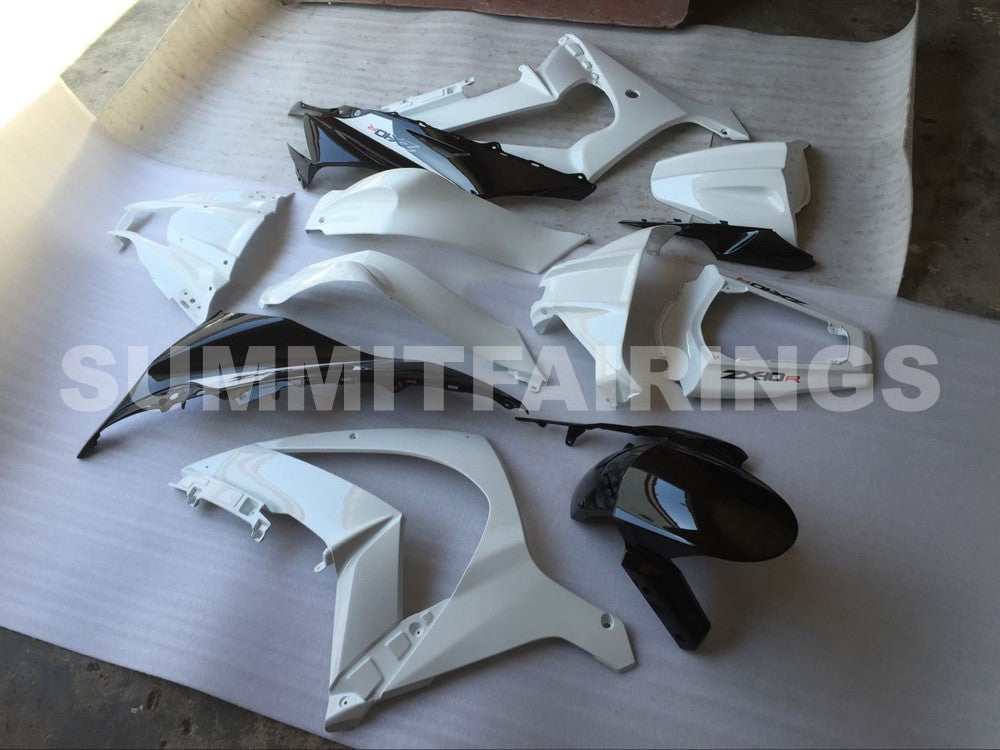 Étuis pour Kawasaki ZX-10R, 2011-2015 - Blanc et noir