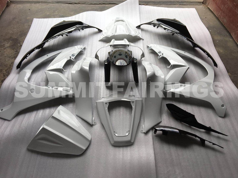 Étuis pour Kawasaki ZX-10R, 2011-2015 - Blanc et noir