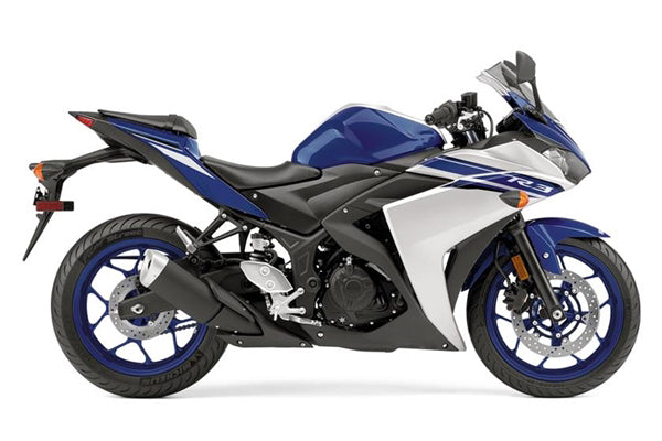 Kombinacja osłon do Yamaha YZF-R3 2015-2017 biała/niebieska