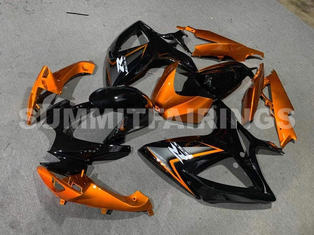 Suzuki İçin Kapağı | GSX-R600 / 750, 2006-2007 - Parlak Siyah ve Turuncu