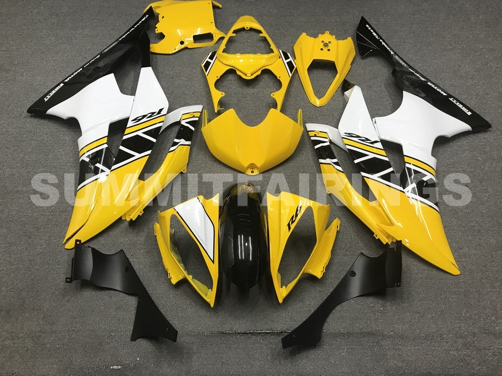 Voorwerken voor Yamaha YZF-R6 2008-2016 Zwart Geel Wit