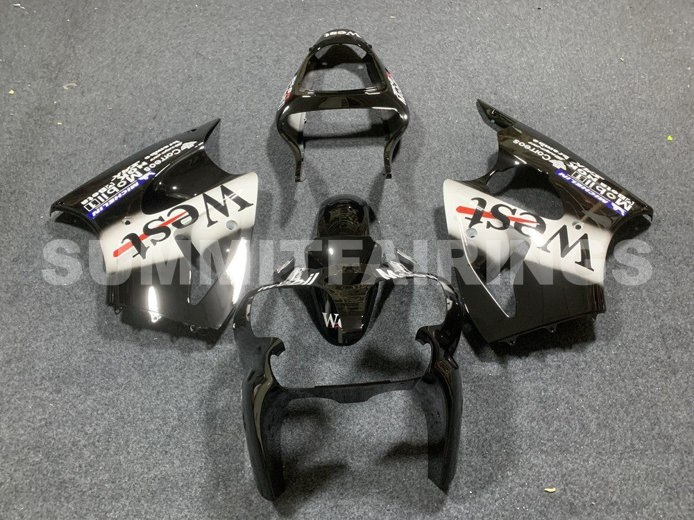 Verkleidungen für Kunststoffe Kawasaki ZX6R 636 Schwarz West (2000-2002)