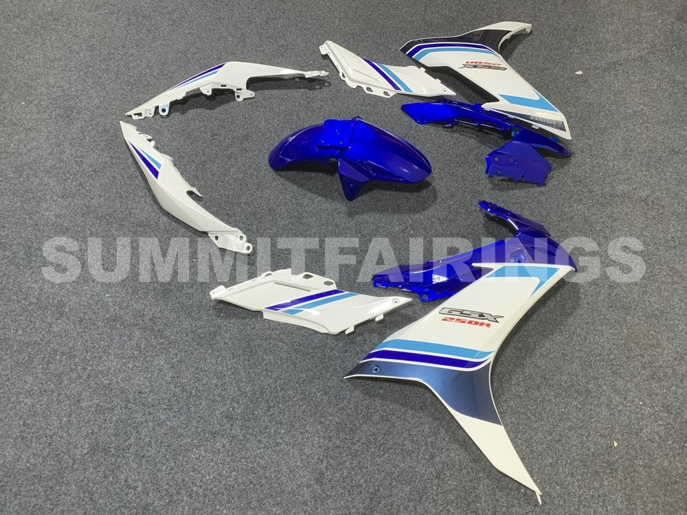 Farynki do Suzuki GSX250R 2011-2022 niebiesko-biała matowa czarna