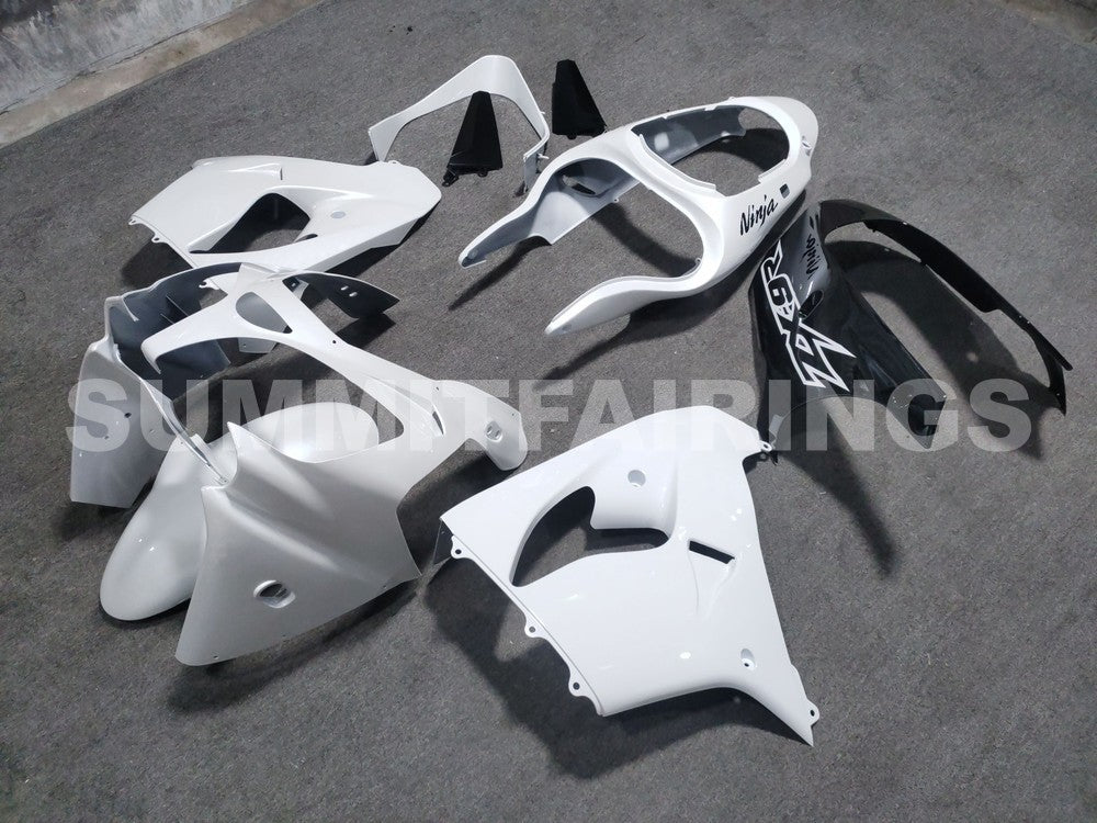 كاواساكي ZX9R 2000-2001 أبيض اللؤلؤ وأسود لامع