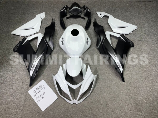 Fairings For Plastics Kawasaki ZX6R 636 White Ninja (2013-2018