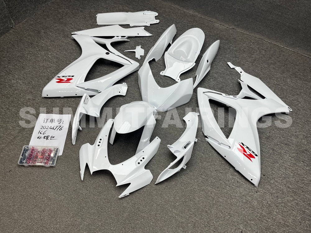 Étuis pour Suzuki - GSXR600-750 K6 06-07 Blanc