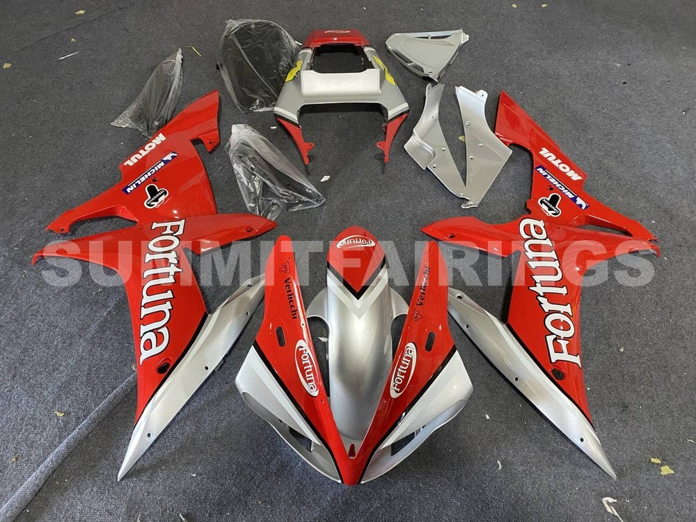 Fairings For Yamaha YZF-R1 Red Silver Fortuna (2002-2003)