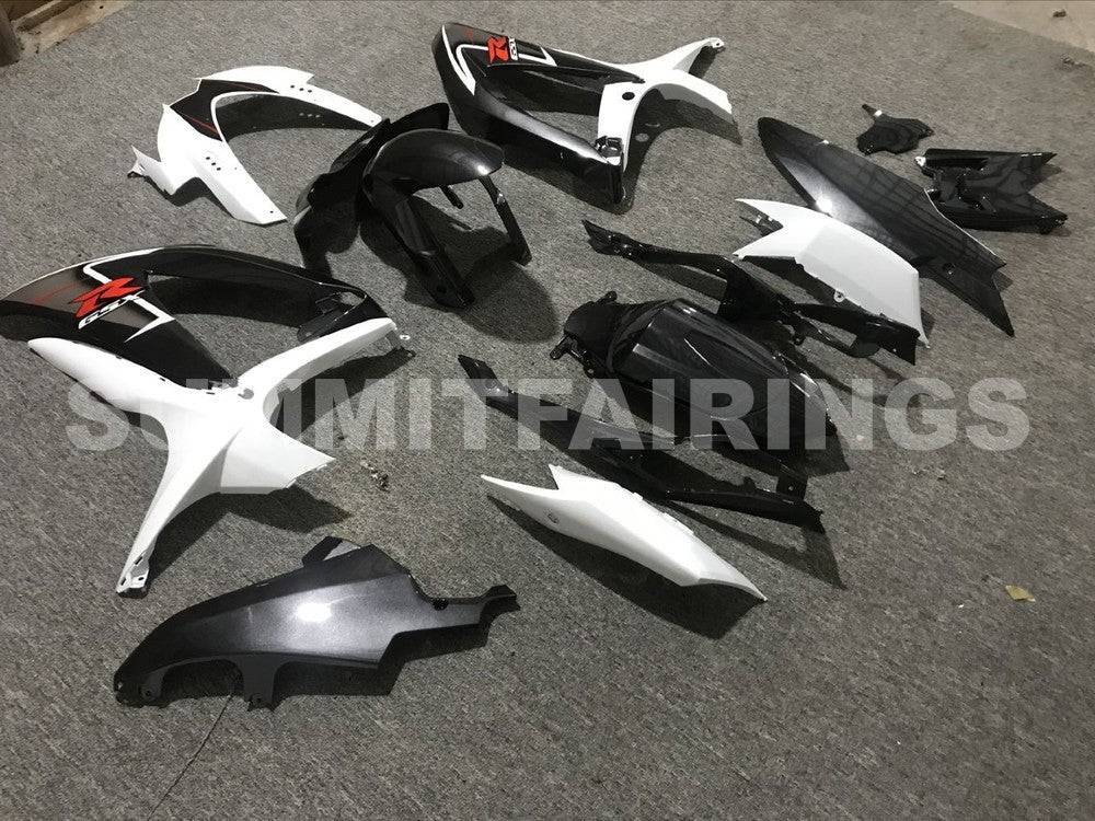 Suzuki GSXR 600 750 Beyaz & Gümüş GSXR (2008-2009-2010) İçin Kapağı