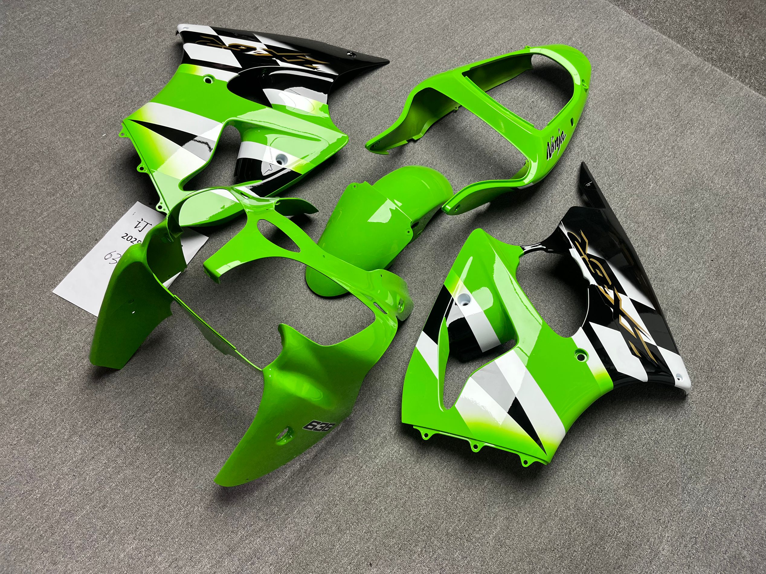 Fairings For Plastics Kawasaki ZX6R 636 Green ZX6R (2000-2002) - Image 4