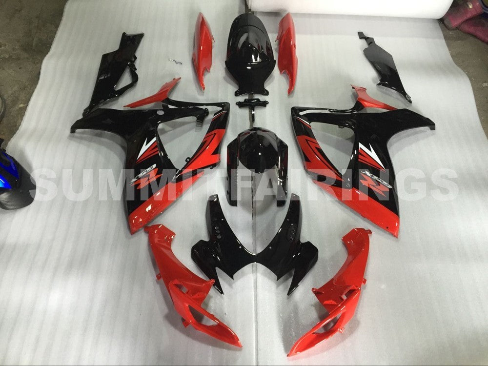 Capas para Suzuki GSXR 600 750 Preta e Vermelha GSXR (2006-2007)