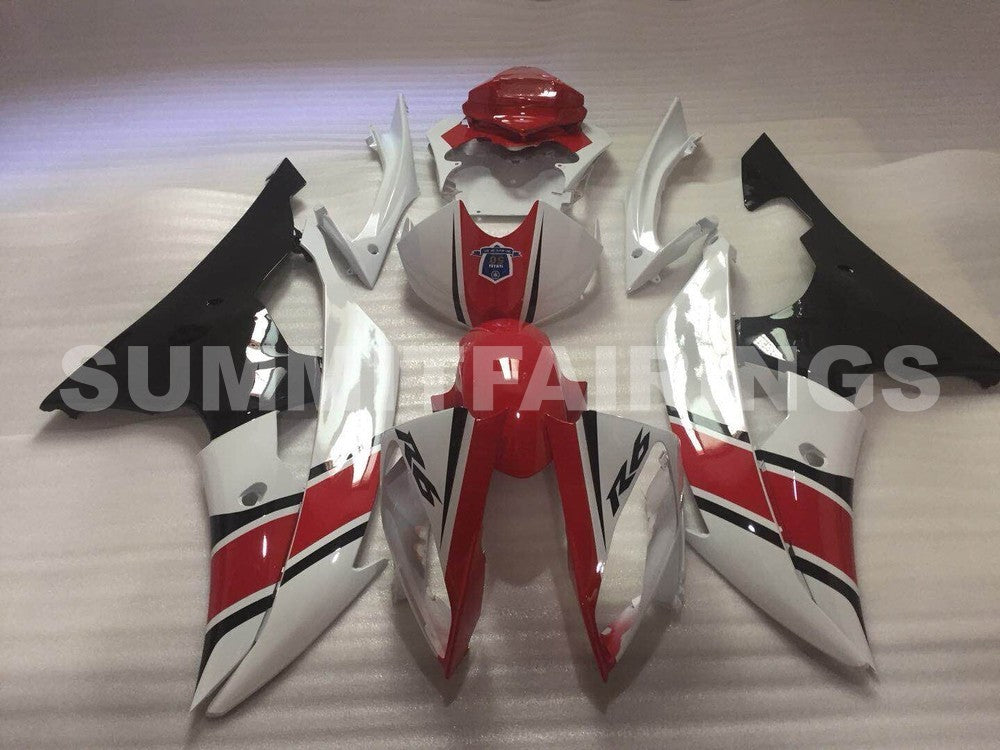 Fairings For Yamaha R6, 2008-2012 – Red, White & Black – Summit