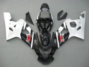 Fairings For Suzuki GSXR 600 750 Black Silver GSXR (2004-2005)