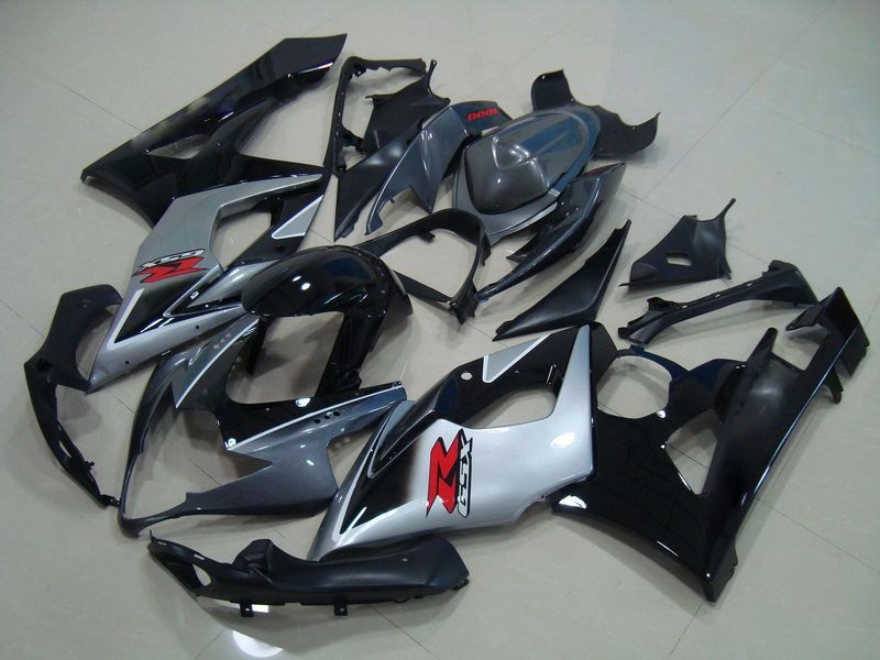 Защитные обтекатели для Suzuki - GSXR1000 K5 05-06 серый, черный и серебряный