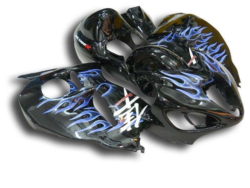 Protetores para Suzuki - GSXR1300 Hayabusa 1996-2007 Azul Flamejante