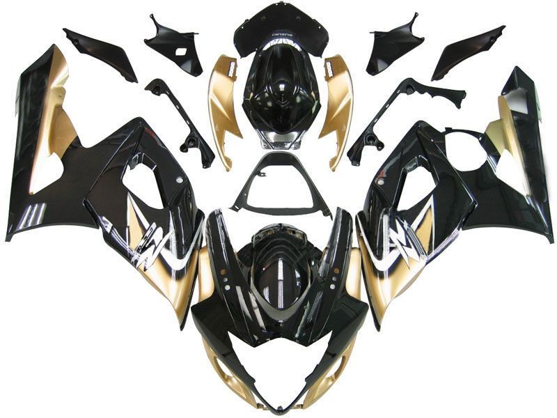 Fairings For Suzuki GSXR 1000 Black & Gold GSXR (2005-2006)