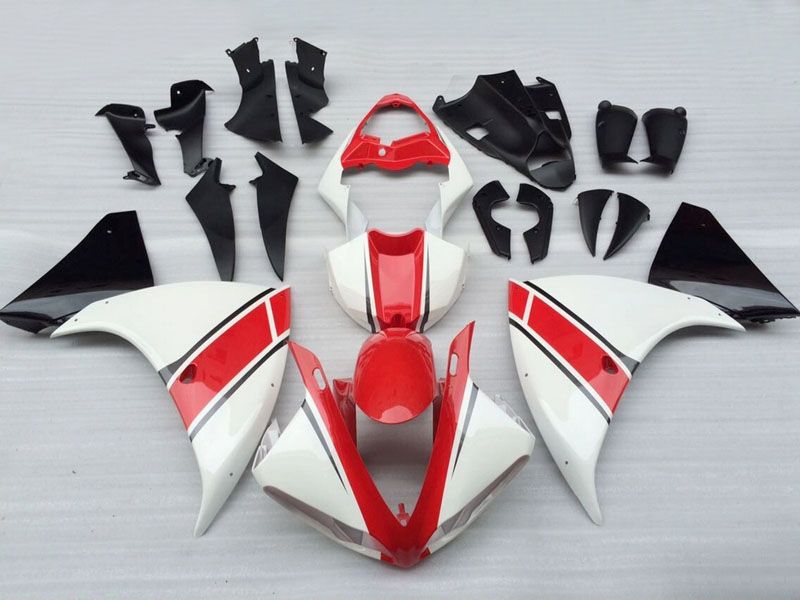 Fairings For Yamaha YZF-R1 White Red Black (2009-2012)
